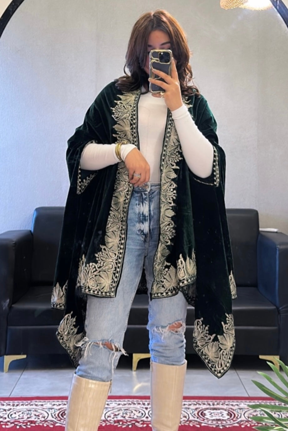 Embroidered Cape