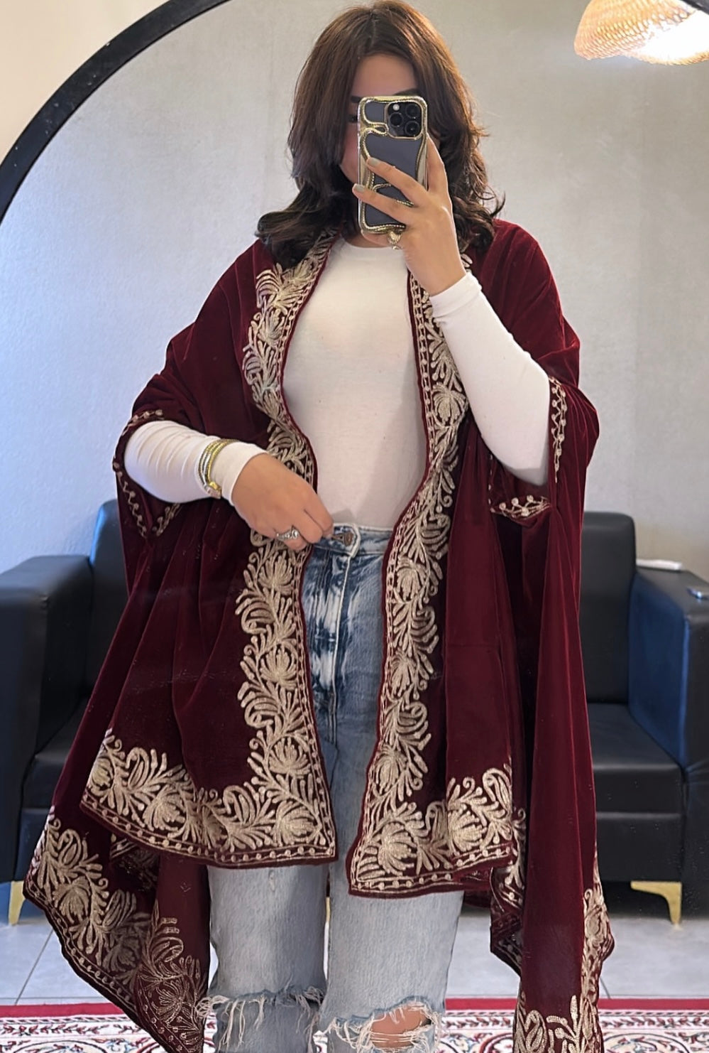 Embroidered Cape